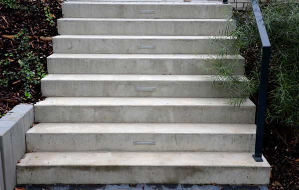 Poured Step Installation in Portland