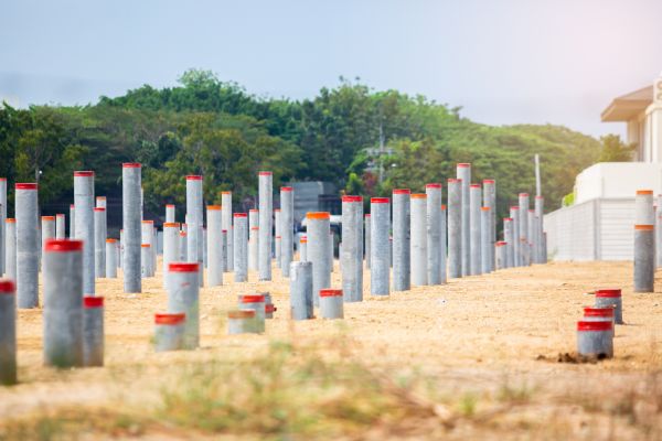 Concrete Pile Installation in Portland
