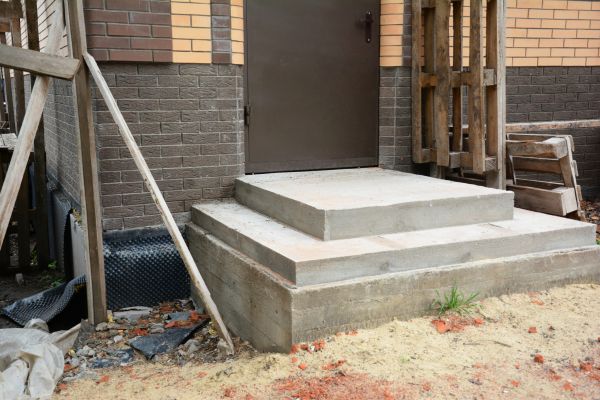Cement Steps Construction in Portland
