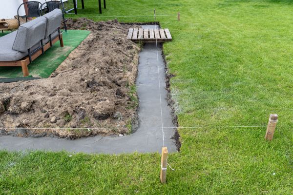 Cement Footer Installation in Portland