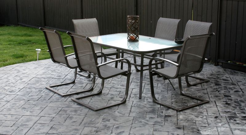 Concrete Patio with Stamping